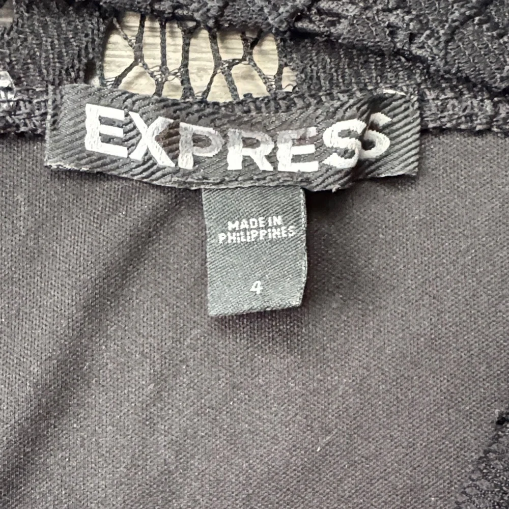 Express Black Lace Halter Mini Dress NWOT